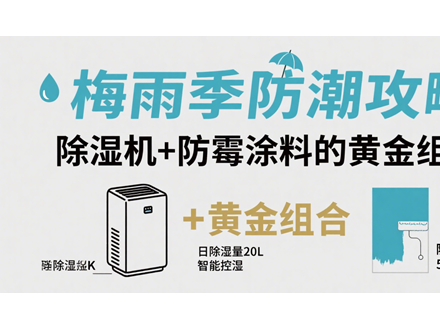 梅雨季防潮攻略：除湿机+防霉涂料的黄金组合