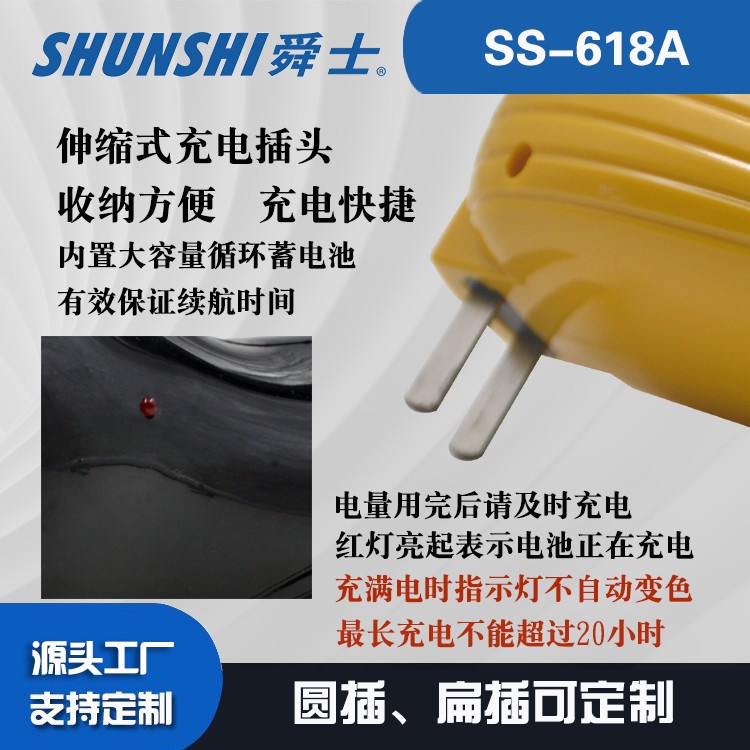 铅酸蓄电池圆插扁插强光手提灯OEM代加工，贴牌加工，ODM定制图4