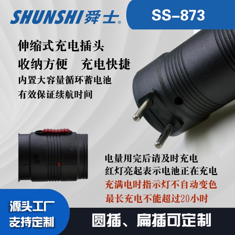 铅酸电池圆插扁插强光手电筒OEM代加工，贴牌加工，ODM定制图4