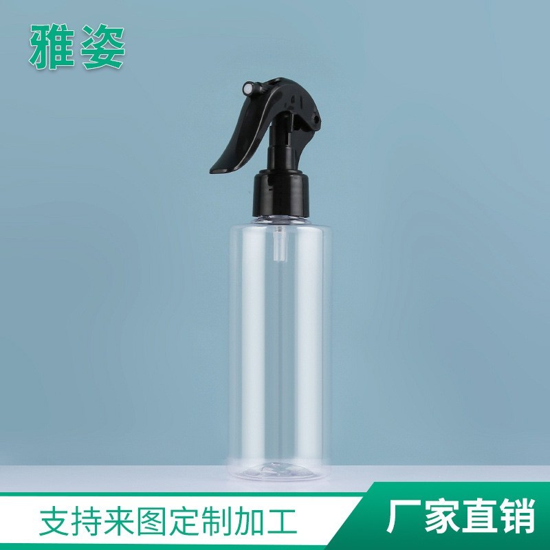 200ml喷雾瓶透明圆肩多规格塑料PET乳液瓶 化妆品分装瓶OEM代工厂图3