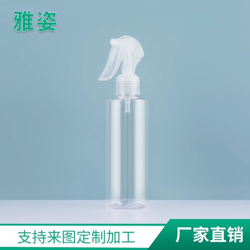 200ml喷雾瓶透明圆肩多规格塑料PET乳液瓶 化妆品分装瓶OEM代工厂图4