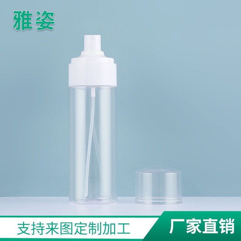 150ml喷雾瓶 定制多规格塑料按压式爽肤水补水120ml分装PET瓶图4