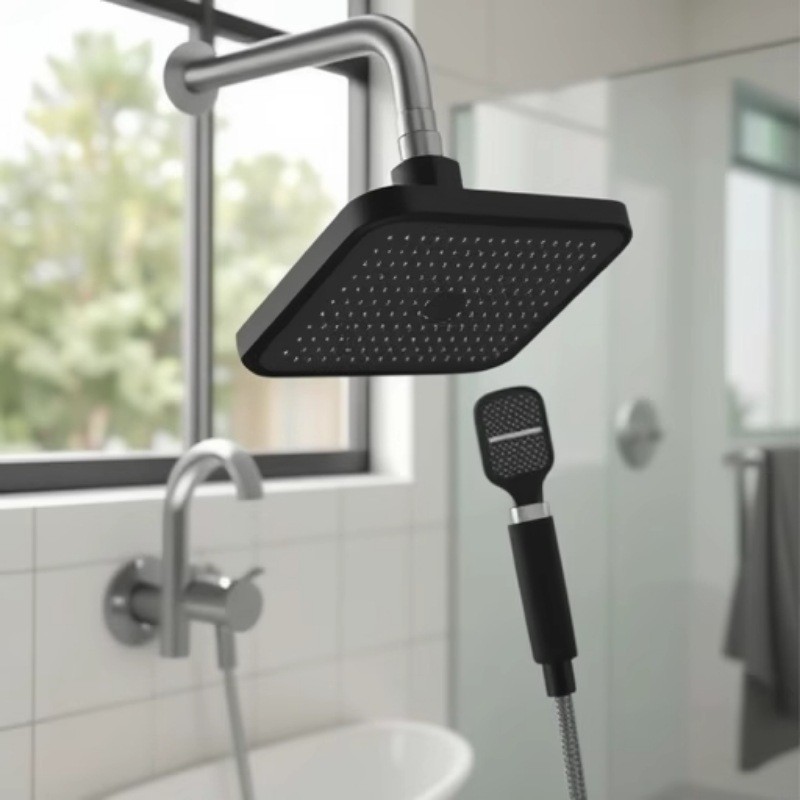 增压硅胶顶喷大花洒套装淋浴家用酒店沐浴莲蓬头套装,OEM代工厂家图3