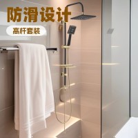 黑金淋浴花洒套装 浴室增压淋浴器家用酒店用沐浴喷头,OEM代工厂家