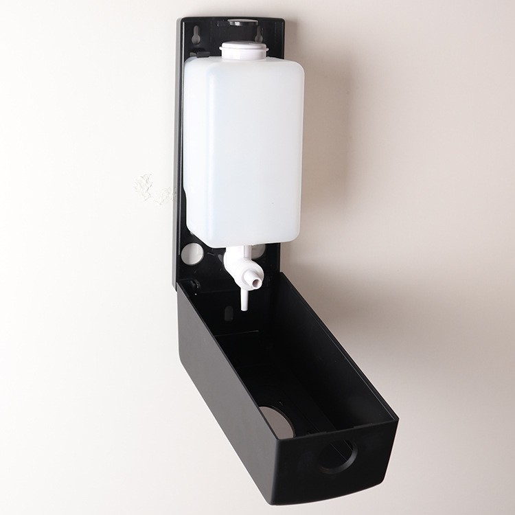 学校酒店宾馆手动壁挂液体皂液器公用洗手消毒给皂器ABS材质,OEM代工厂家图3