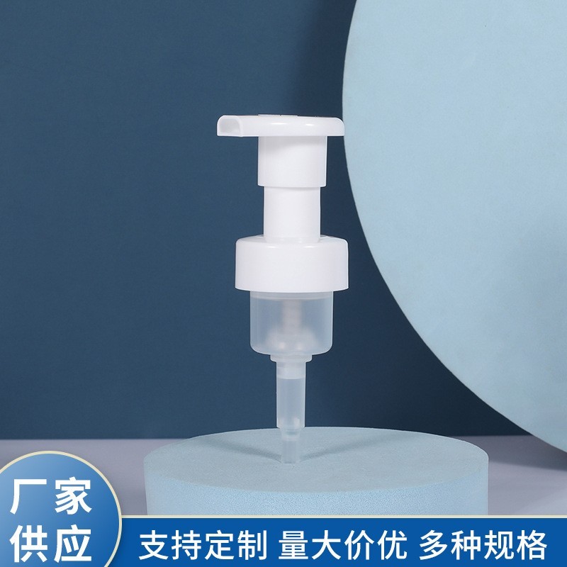 加工定制PP塑料30牙洁面慕斯泡沫泵按压式洗手液起泡泵，OEM代工厂图4