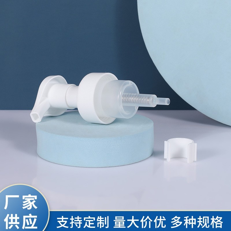加工定制泡沫泵头洁面乳慕斯按压泵头洗手液沐浴露夹子泵头，OEM代工厂图3