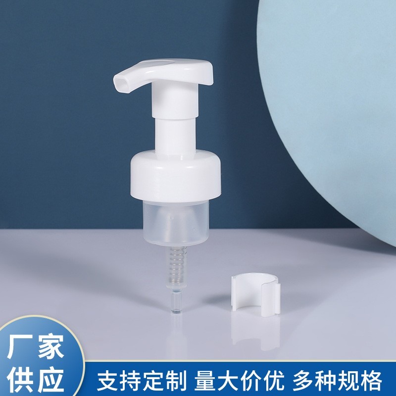 加工定制泡沫泵头洁面乳慕斯按压泵头洗手液沐浴露夹子泵头，OEM代工厂图2