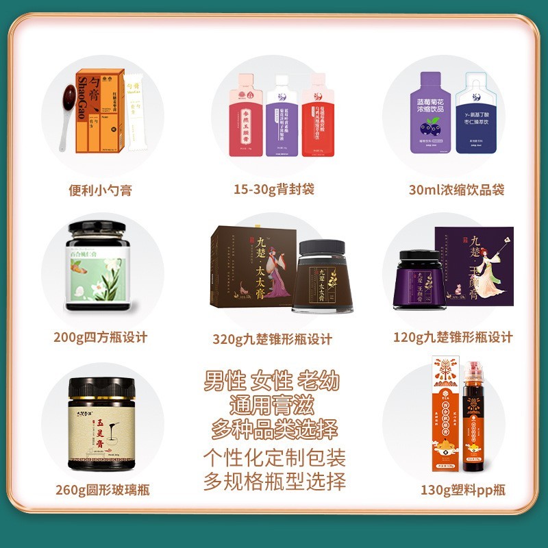 膏方厂家定制贴牌当归枣仁膏礼盒装 美容院代加工女性滋补膏,OEM代加工图3