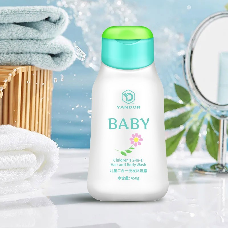 儿童二合一洗发水沐浴露OEM定制加工婴童贴牌温和不伤肤天然,OEM代加工，贴牌加工，ODM定制图4