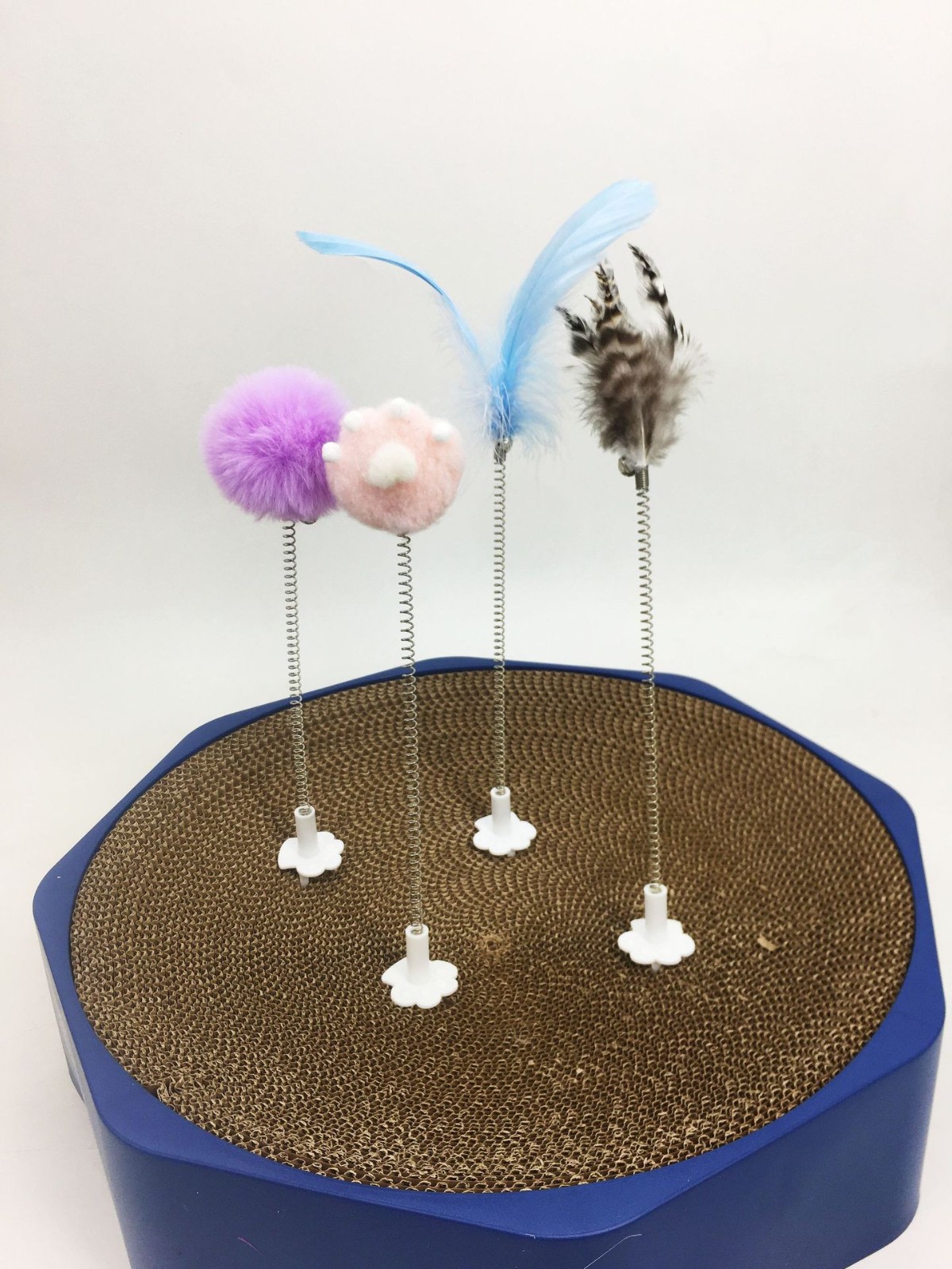 星智猫专业厂家定制圣诞系列逗猫棒弹簧玩耍猫抓板百插摇摇乐,OEM代加工，贴牌加工，ODM定制