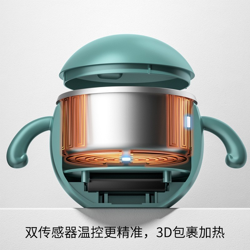 定制恒温碗宝宝恒温辅食碗婴儿吸盘碗非注水保温碗 防摔儿童餐具,OEM代加工，贴牌加工，ODM定制图2