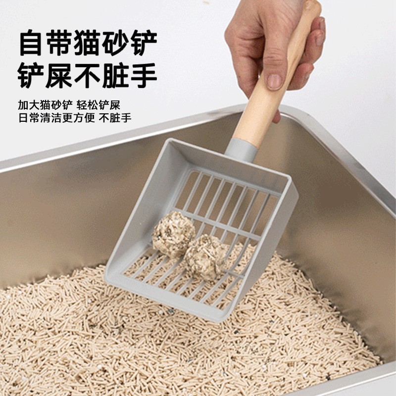 全封闭猫砂盆超大号不锈钢猫砂盆防外溅大号封闭式猫砂猫砂盆,OEM代加工，贴牌加工，ODM定制图3