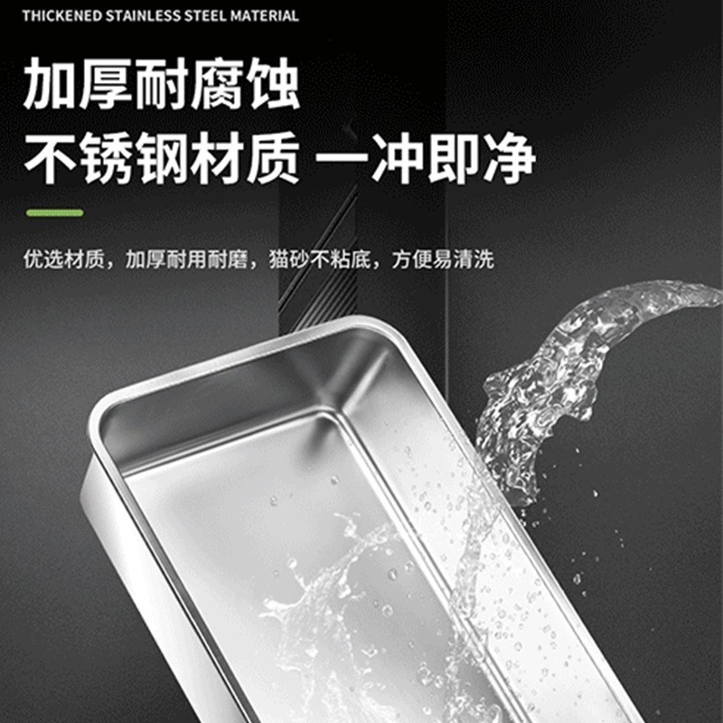 全封闭猫砂盆超大号不锈钢猫砂盆防外溅大号封闭式猫砂猫砂盆,OEM代加工，贴牌加工，ODM定制图4