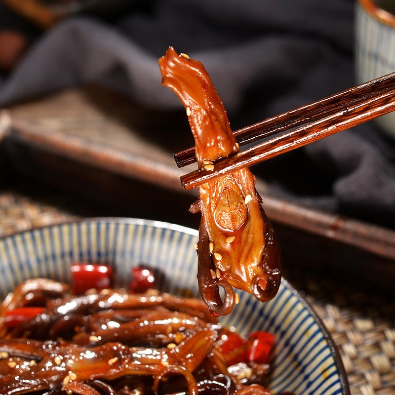 四川特产麻辣鸭舌卤味零食熟食小吃,OEM代加工，贴牌加工，ODM定制