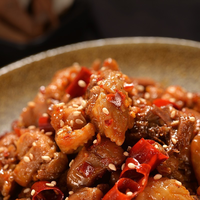 休闲零食重庆川味辣子鸡肉干肉脯食品,OEM代加工，贴牌加工，ODM定制图2