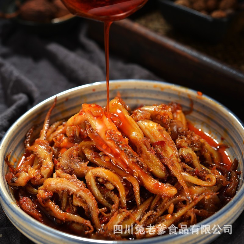香辣鱿鱼须 厂家特色冷吃休闲熟食麻辣鱿鱼开袋即食,OEM代加工，贴牌加工，ODM定制图2