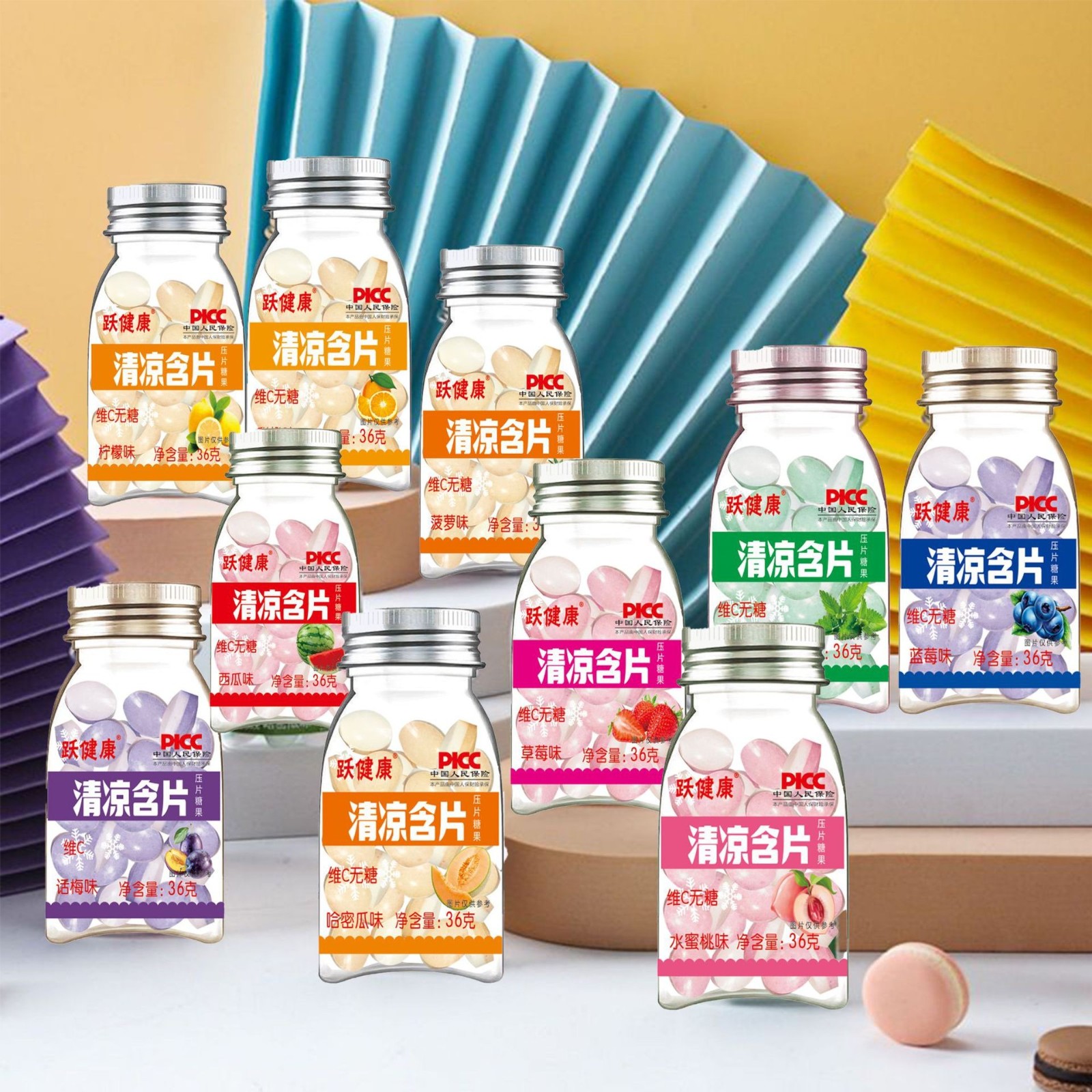 薄荷糖维c含片清爽口香糖清凉网红接吻瓶装糖清新便携装群木包装,贴牌加工图4