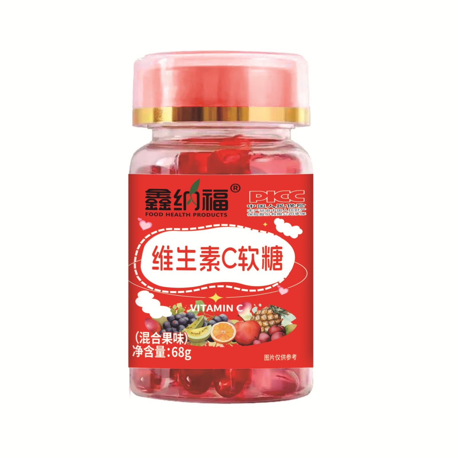 维生素c软糖 果汁软糖凝胶糖果水果糖各种口味,OEM代加工，贴牌加工，ODM 定制图4