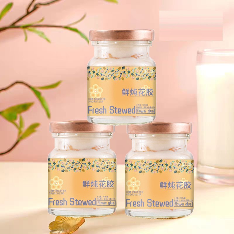 即食鱼胶粥紫薯燕麦鲜炖牛奶花胶现货花胶羹 燕窝粥花胶粥 罐头梨ODM定制图2