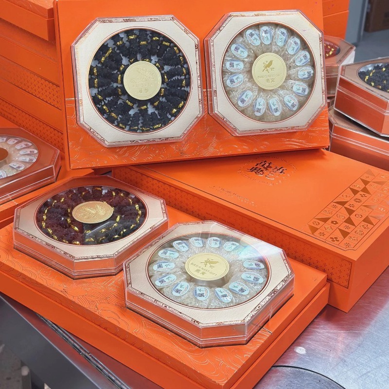 十年OEM滋补燕窝礼盒定制溯源码马来燕条礼盒装批发节假日送礼盒图4