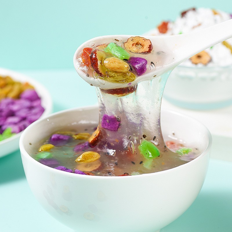 加工定制水果藕粉羹奇亚籽藕粉水果坚果藕粉图4