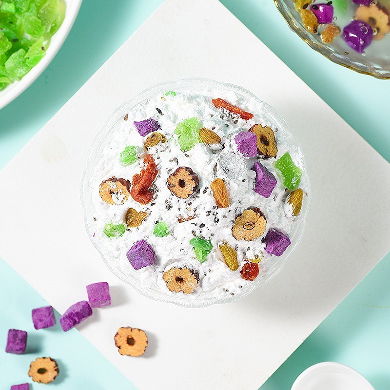 加工定制水果藕粉羹奇亚籽藕粉水果坚果藕粉图5