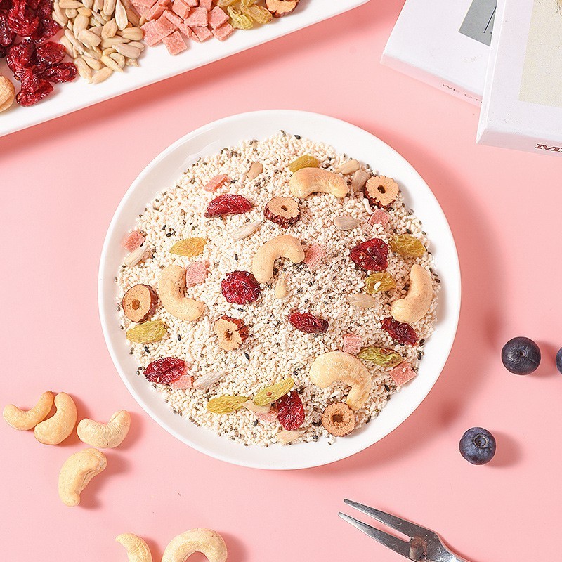 OEM代加工贴牌加工罐装藕粉奇亚籽坚果藕粉速溶藕粉羹开水直接冲泡图3