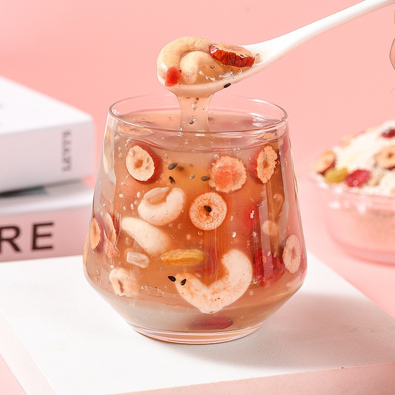 OEM代加工贴牌加工罐装藕粉奇亚籽坚果藕粉速溶藕粉羹开水直接冲泡图2