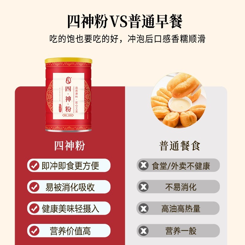 四神粉桶装早晚餐代餐粉直播同款五谷杂粮免煮代餐粉代加工厂图4