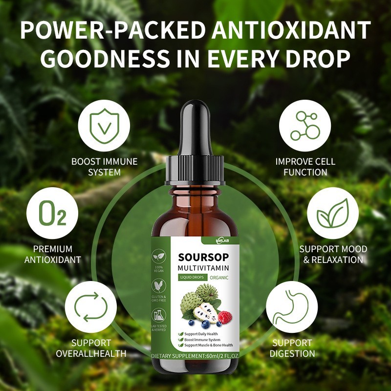 热销刺果番荔枝叶刺滴剂Soursop Graviola Liquid，OEM代工厂图4