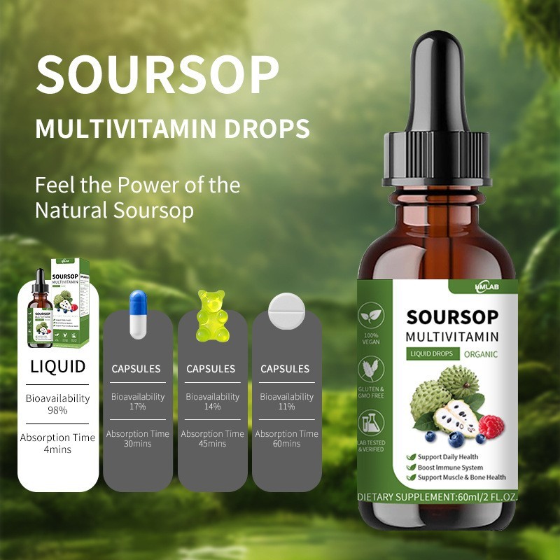 热销刺果番荔枝叶刺滴剂Soursop Graviola Liquid，OEM代工厂图3