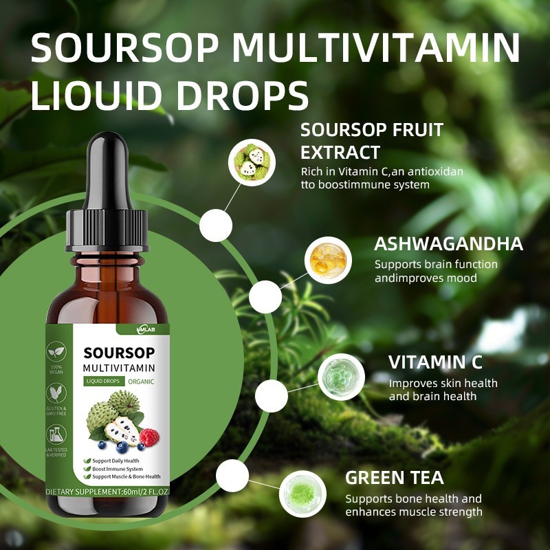 热销刺果番荔枝叶刺滴剂Soursop Graviola Liquid，OEM代工厂图2