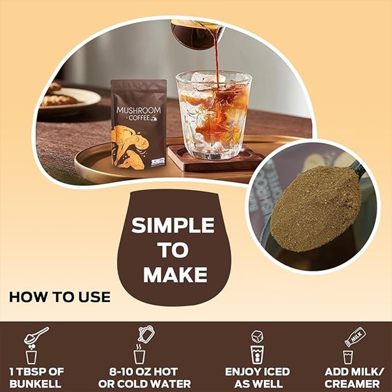 蘑菇菌菇mushroom coffee灵芝狮鬃菇猴头菇菌菇咖啡工厂OEM/ODM订单图4