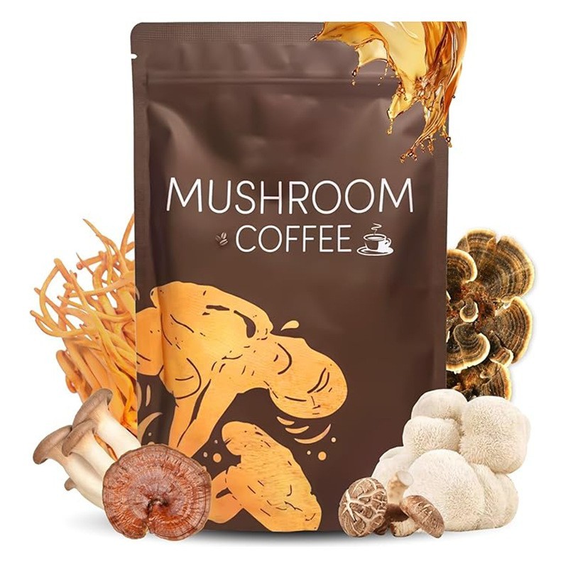 蘑菇菌菇mushroom coffee灵芝狮鬃菇猴头菇菌菇咖啡工厂OEM/ODM订单图5
