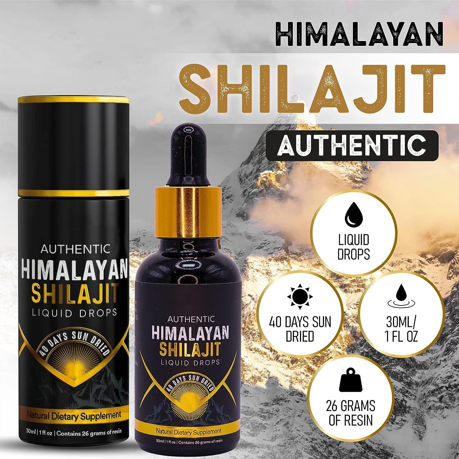 跨境TK亚马逊热品喜来芝滴剂 Shilajit Drops 60ml 厂家OEM代加工图5