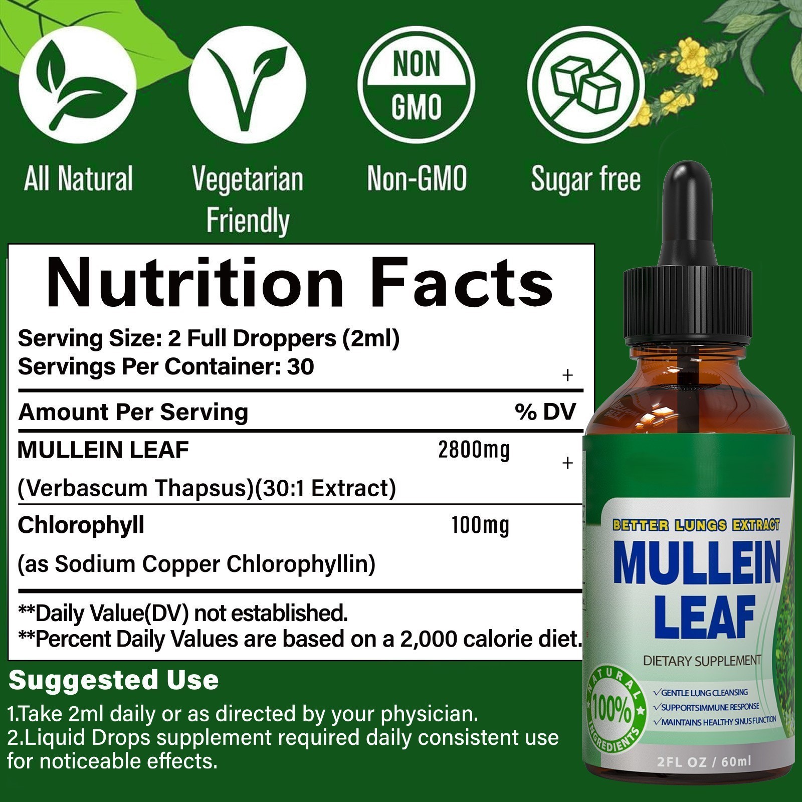 叶绿素滴剂GMP工厂mullein Leaf Liquid drops毛蕊花滴剂厂家OEM代加工图5