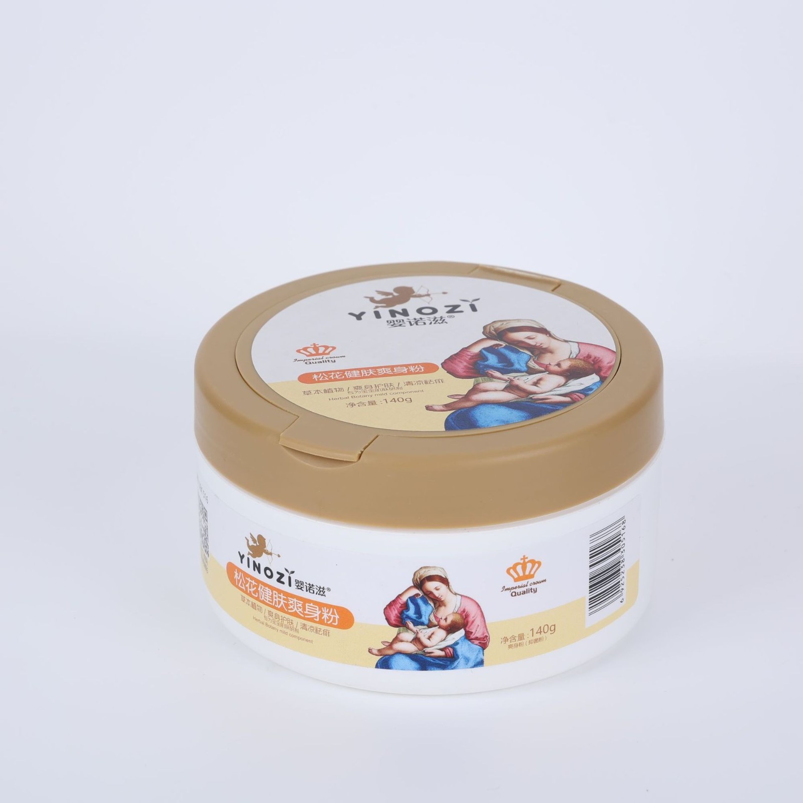 松花健肤爽身粉儿童清凉粉爽肤粉宝宝温和配粉扑防红屁股OEM代加工图2