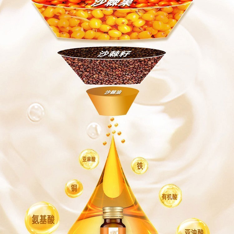 NFC果汁沙棘果原浆代加工厂定制贴牌 内蒙沙棘小果原将汁液浆图3