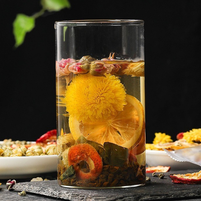 柠檬荷叶茶夏季大餐解油腻变形茶胎菊组合花草茶OEM定制图5