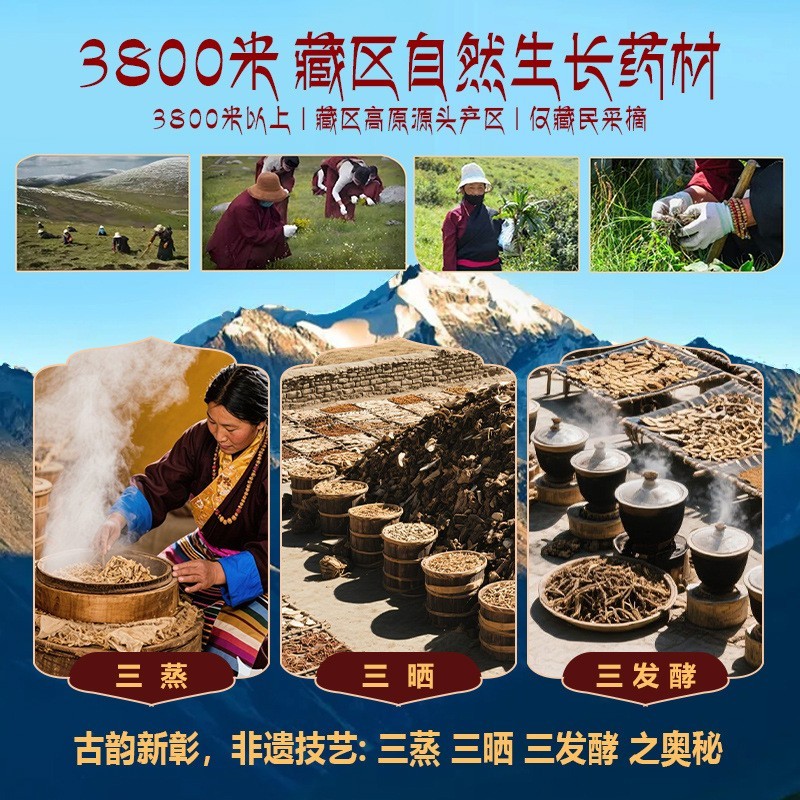 藏真堂藏派甘露熏泡液家用泡脚包藏药古方免煮泡澡液熏蒸药包足浴,代工智造图4