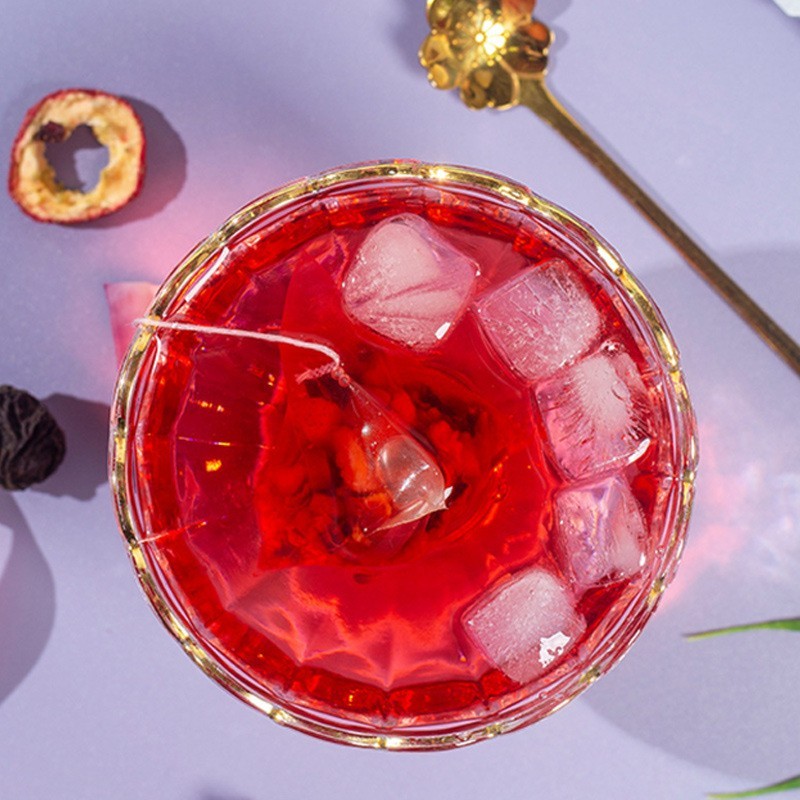 厂家贴牌网红同款茶饮三角包山楂乌梅茶 定制乌梅山楂桑葚茶 代工智造图2