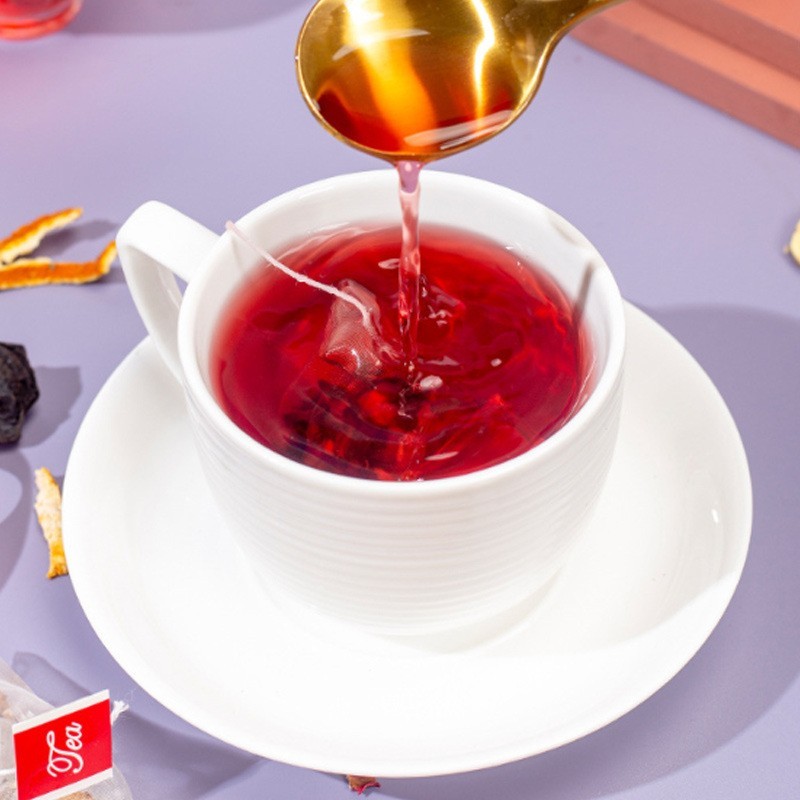 厂家贴牌网红同款茶饮三角包山楂乌梅茶 定制乌梅山楂桑葚茶 代工智造图3