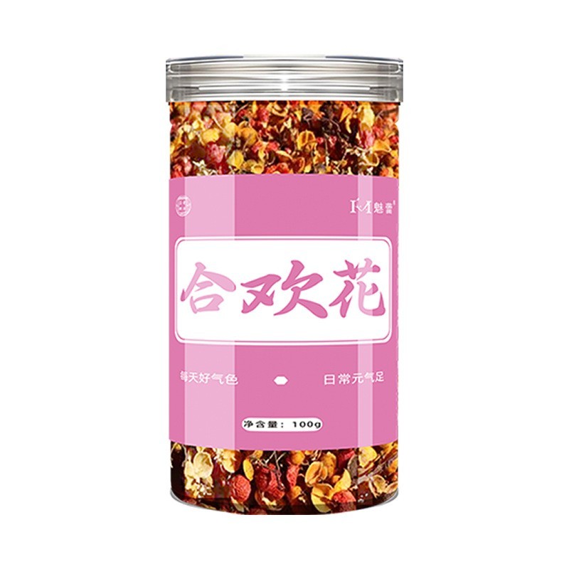 合欢花干花泡茶药食同源复配定制贴牌老年人代加工饮品养生花茶 代工智造图5