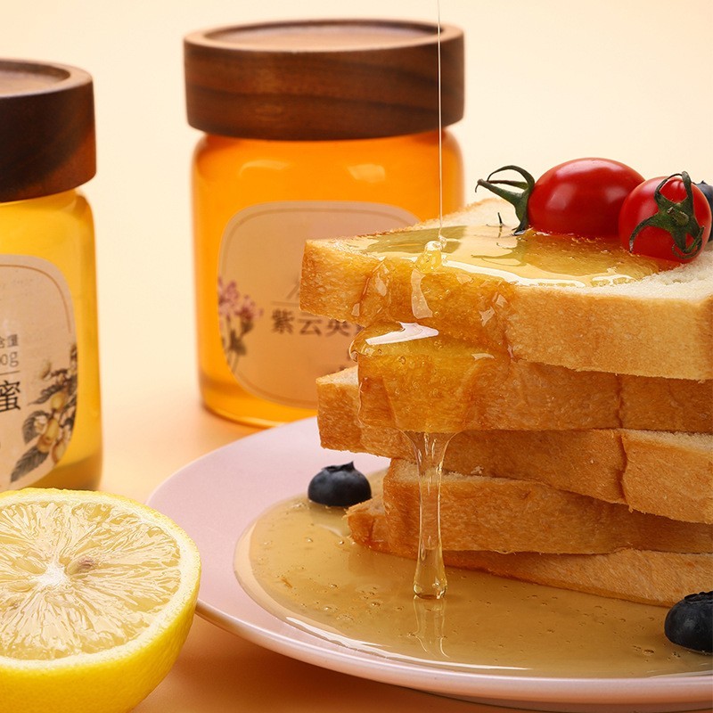 蜂蜜源头工厂OEM贴牌代工天然农家土蜂蜜百花槐花蜜玻璃瓶500g  OEM代工厂图4