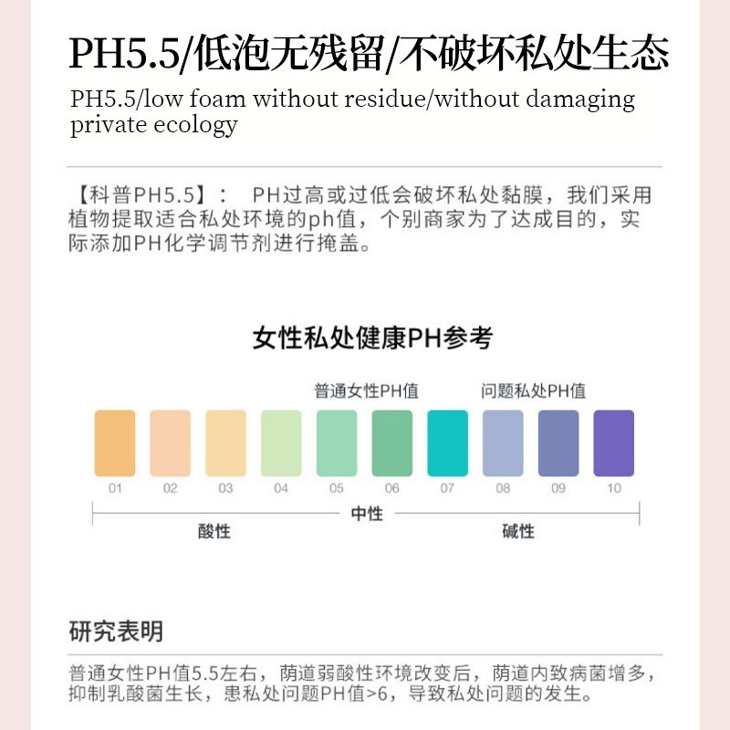 私密抑菌清洗剂女性止痒杀菌一次性清洁剂阴道护理清洗液去异味 oem/odm订单图3
