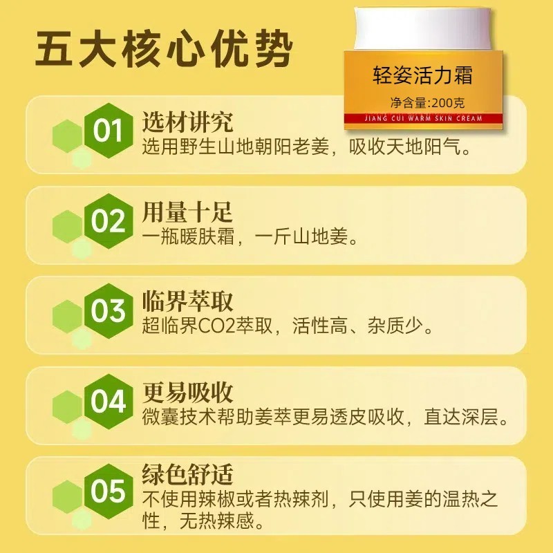 贴牌大唐辣妈同款紧致纤体霜强效塑形碱淝膏爆旨膏碱大肚子神器然旨膏,代工智造图2