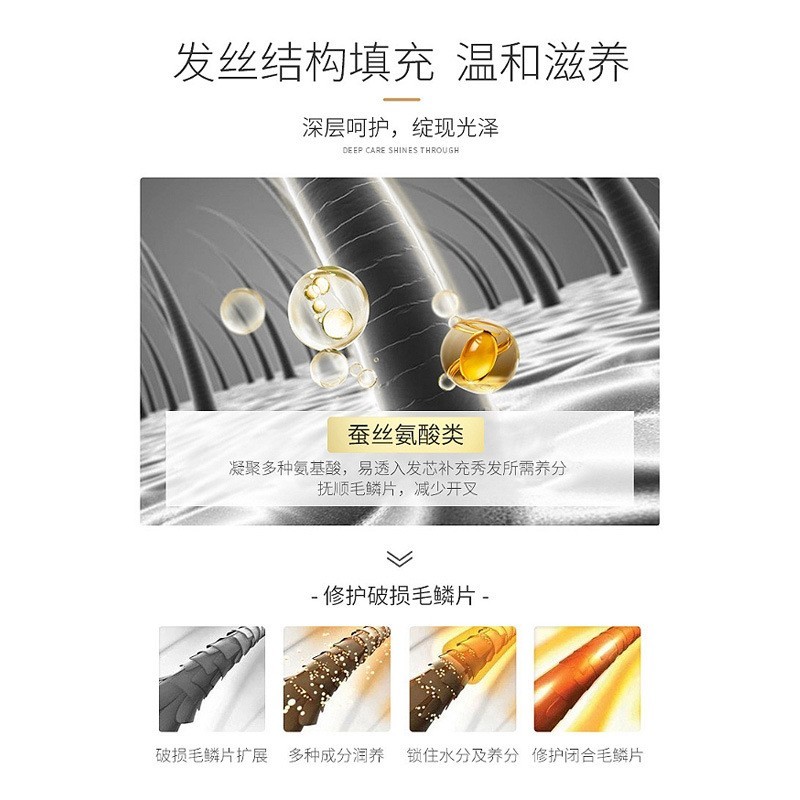 定制KERATIN MASK角蛋白发膜滋润柔顺护发素倒膜修护毛躁焗油膏图2