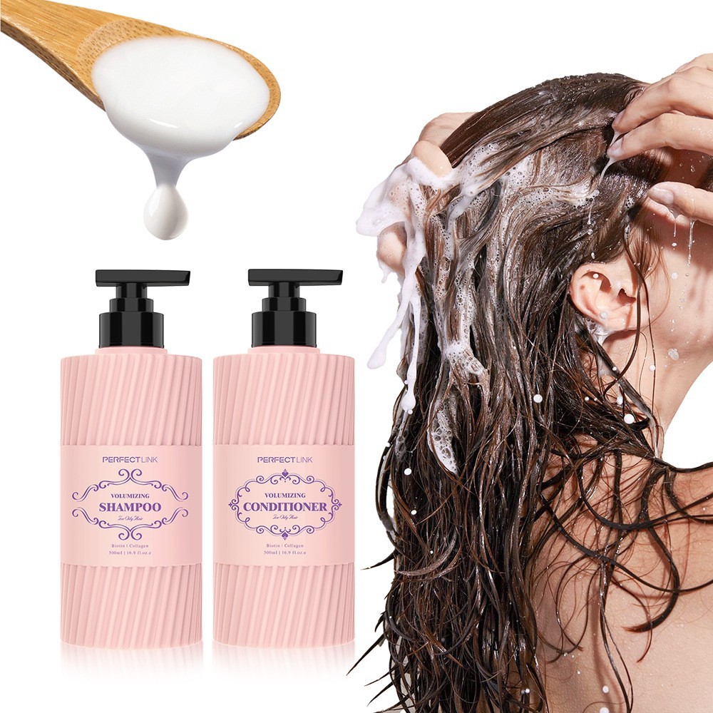 厂家定制篷松洗发水控油清爽深层清洁头皮柔顺毛躁留香持久,代工智造图2