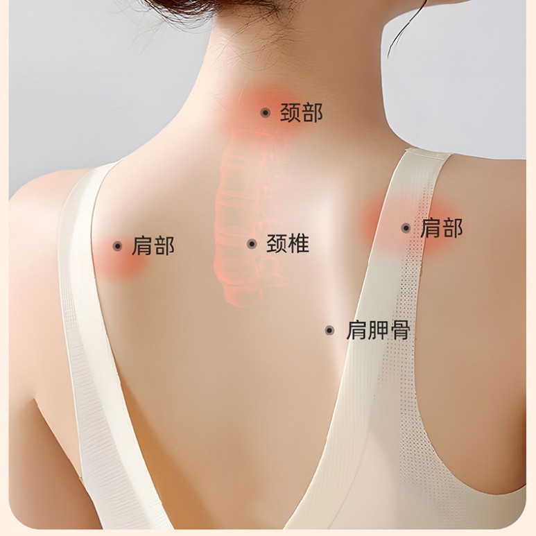 贴牌定制肩颈热敷包电加热艾绒披肩艾灸保暖颈椎按摩家用肩颈宝图2